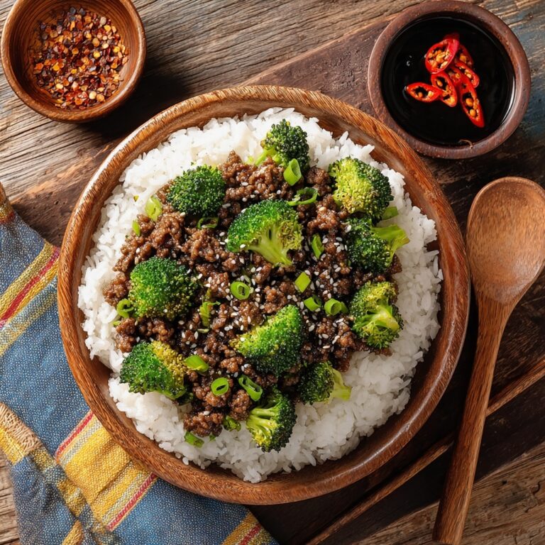 Keto Beef & Broccoli Stir-Fry with Garlic-Ginger Sauce Over Shirataki Rice Recipe