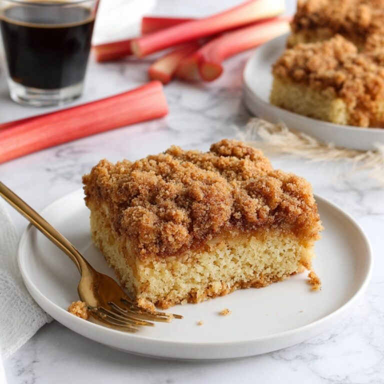 Rhubarb Yogurt Coffee Cake Recipe