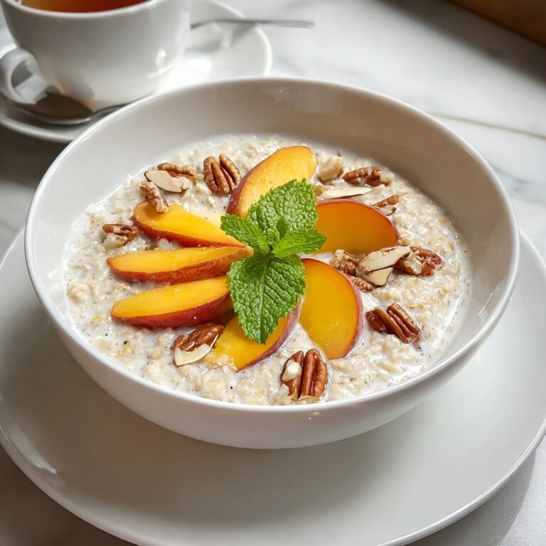 Peaches & Cream Oatmeal Recipe