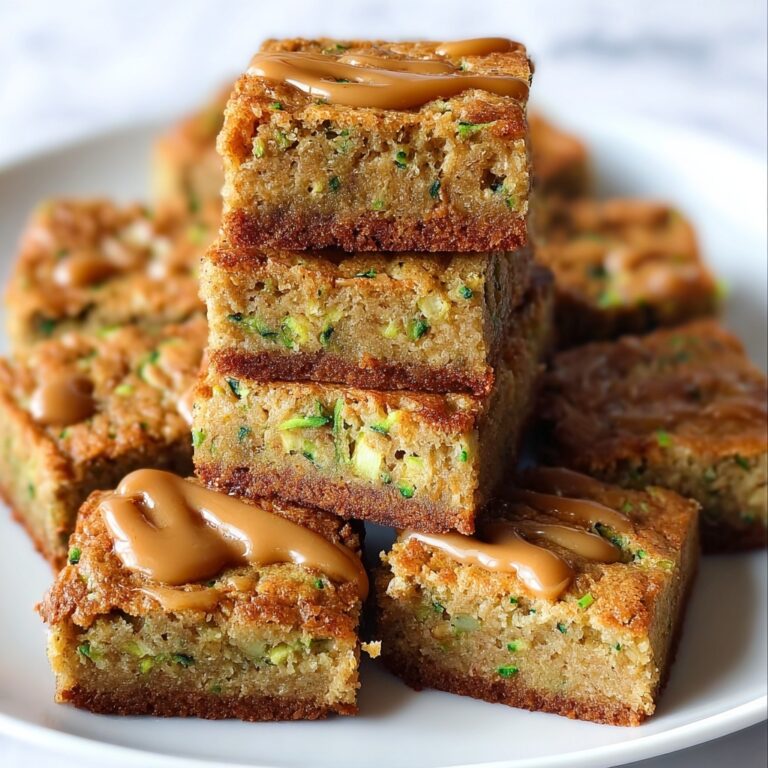 Chewy Butterscotch Zucchini Blondies Recipe