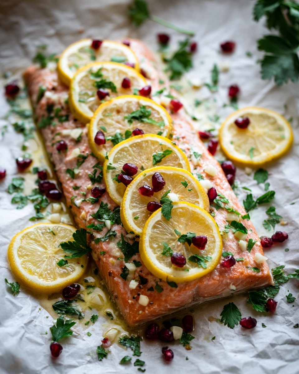 Christmas Baked Salmon Recipe - Recipe Image
