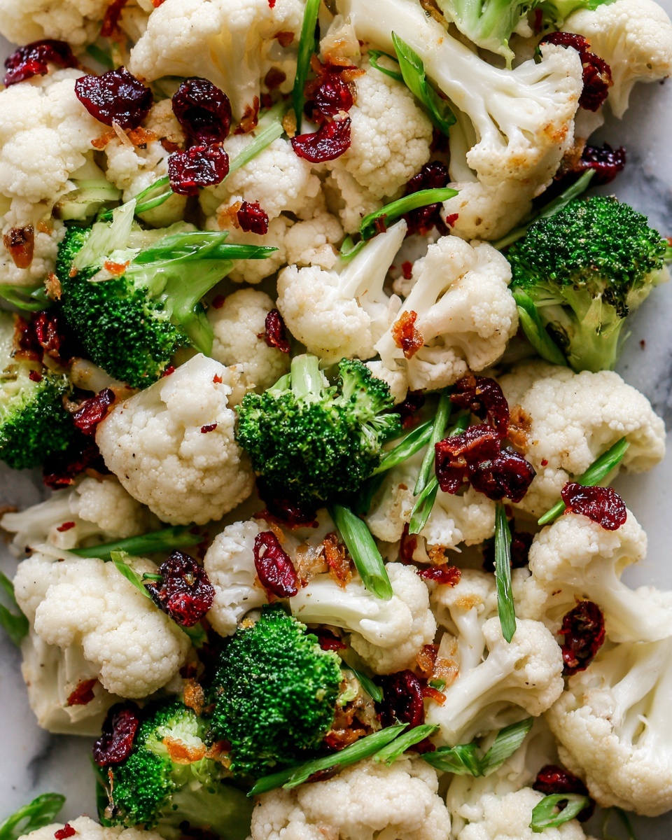 Cauliflower and Broccoli Salad with Honey Vinaigrette Recipe - Recipe Image