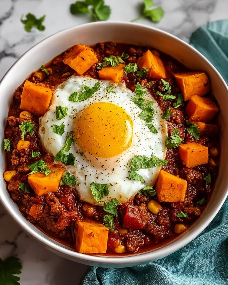 Chorizo Breakfast Chili with Sweet Potatoes Recipe