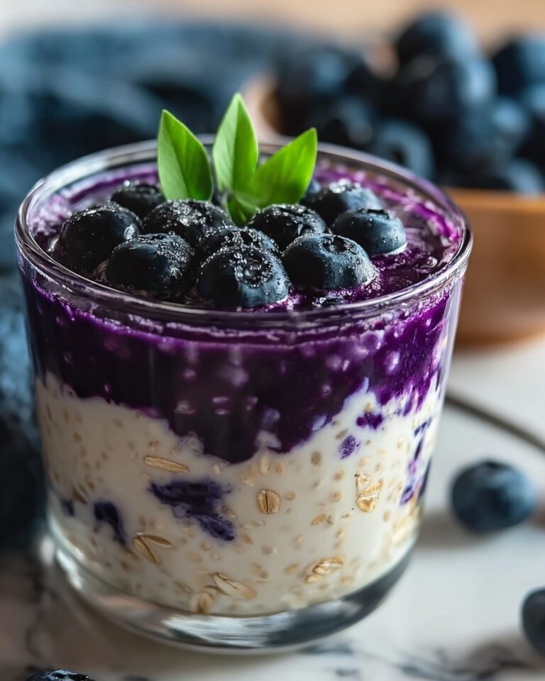 Blueberry Cheesecake Overnight Oats Recipe
