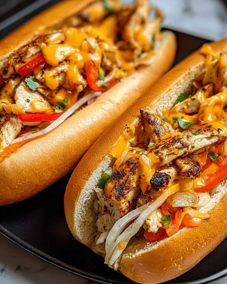 Chicken Cheese Steak Sandwiches Recipe