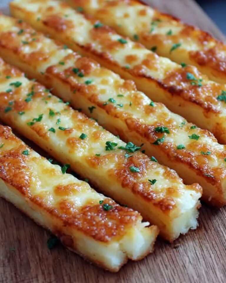 Crispy Parmesan Crusted Potato Cheese Sticks Recipe