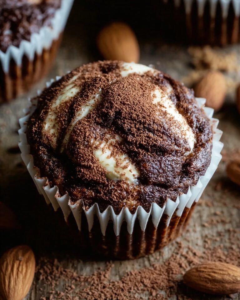 Chocolate Almond Butter Swirl Muffins Recipe