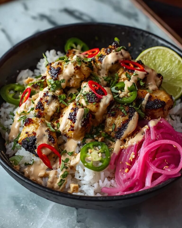 Chicken Satay Rice Bowls Recipe