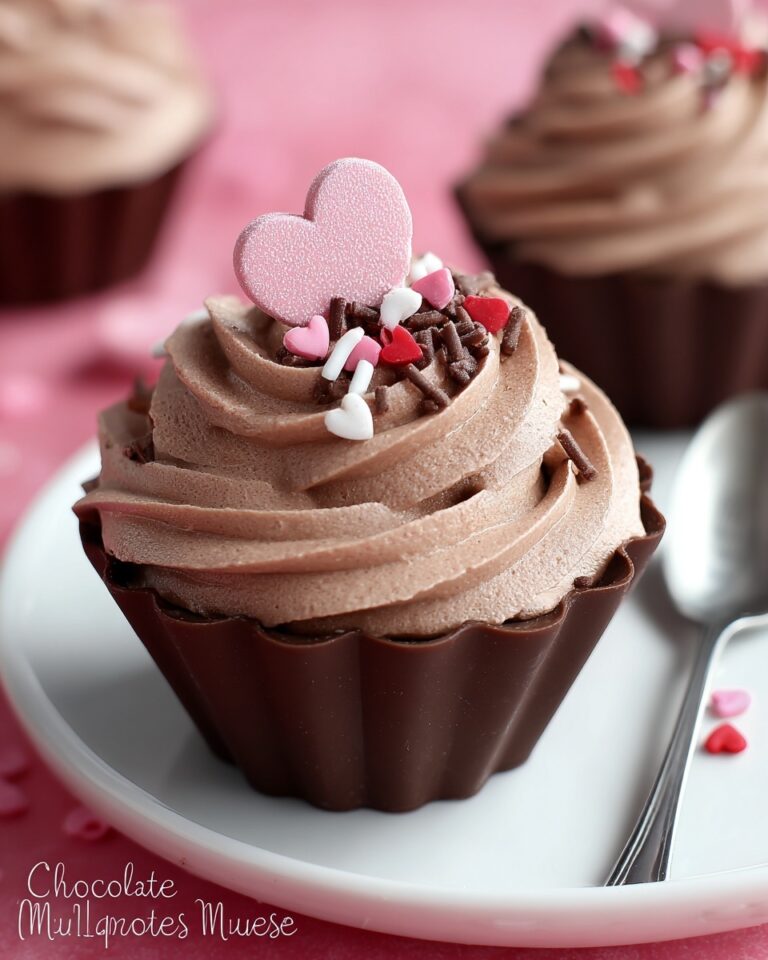 Easy Chocolate Mousse with Chocolate Cups Recipe