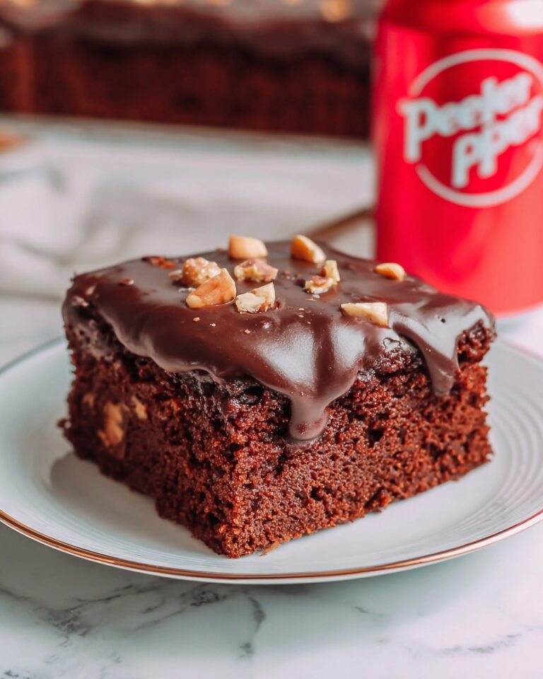 Dr. Pepper Chocolate Cake with Cocoa Frosting and Walnuts Recipe