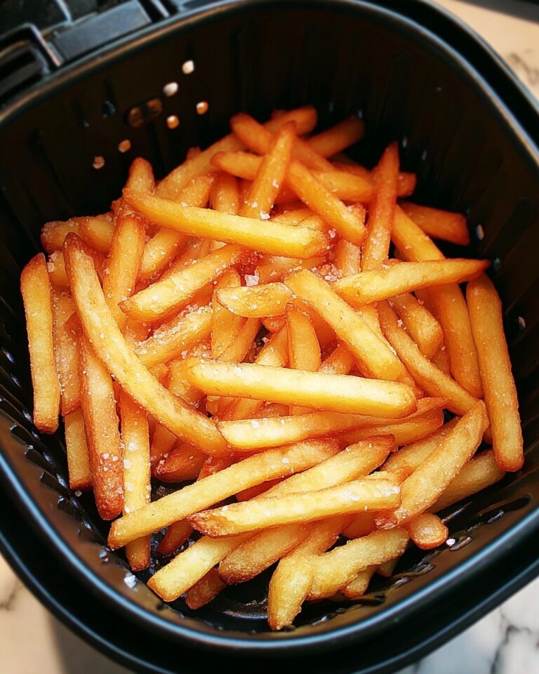 Air Fryer Garlic Parmesan French Fries Recipe