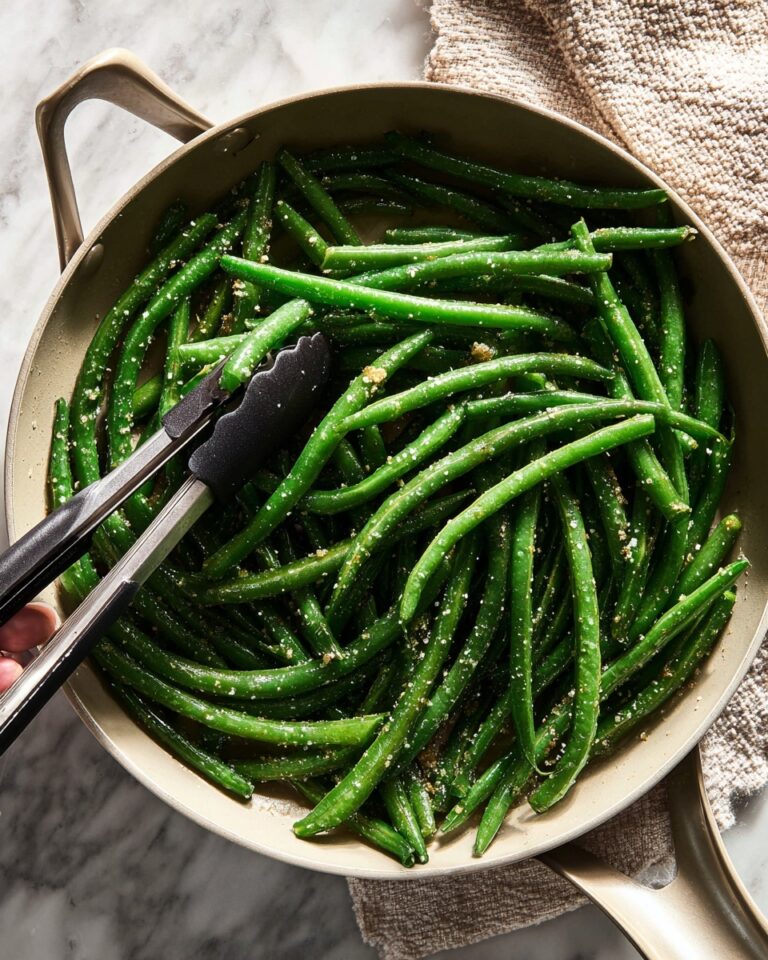 Sautéed Green Beans with Butter, Garlic, and Onion Powder Recipe
