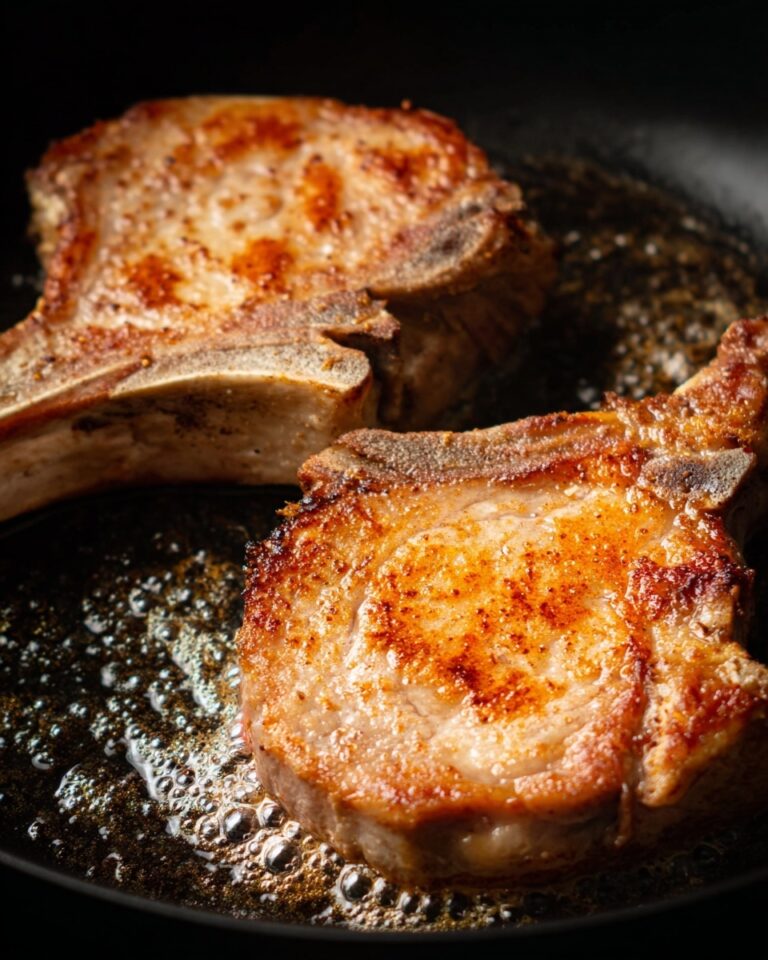Easy Pan Seared Pork Chops Recipe