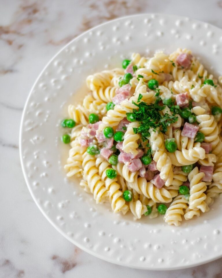 Ham and Pea Fusilli Pasta Recipe