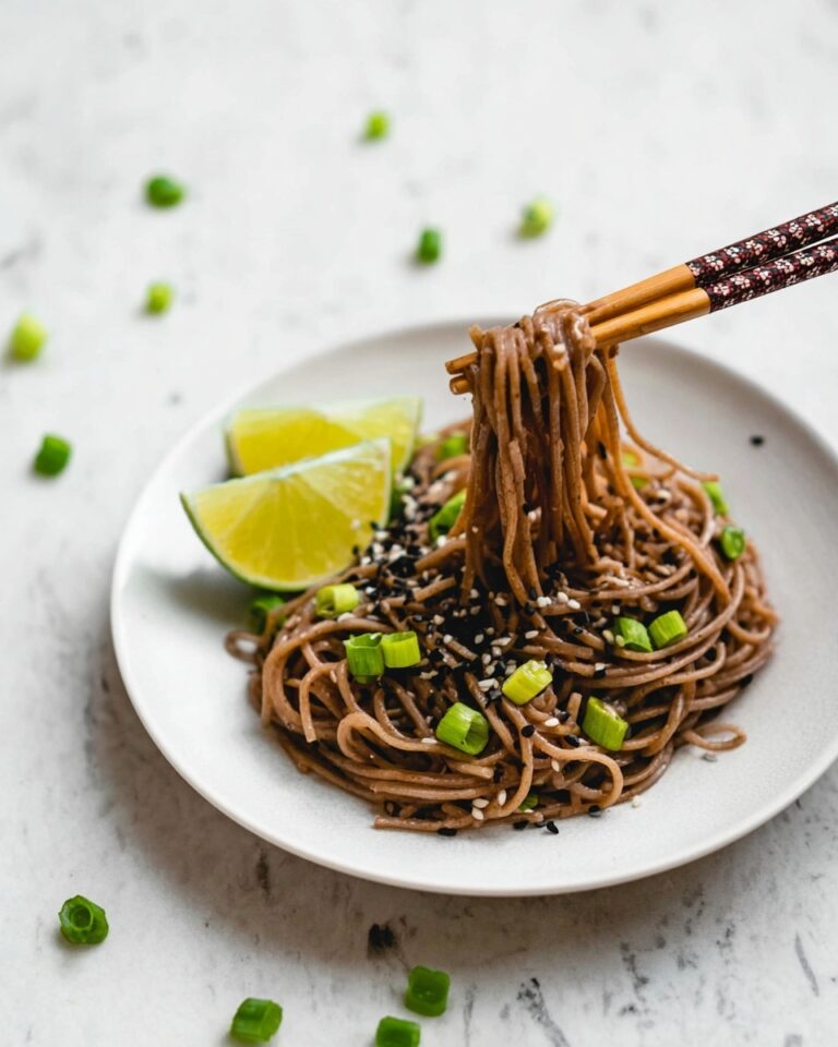Chili Garlic Soba Noodles Recipe