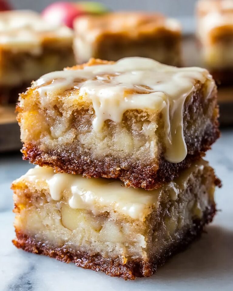 Maple Glazed Apple Blondies – A Perfect Fall Treat with Rich Flavor Recipe