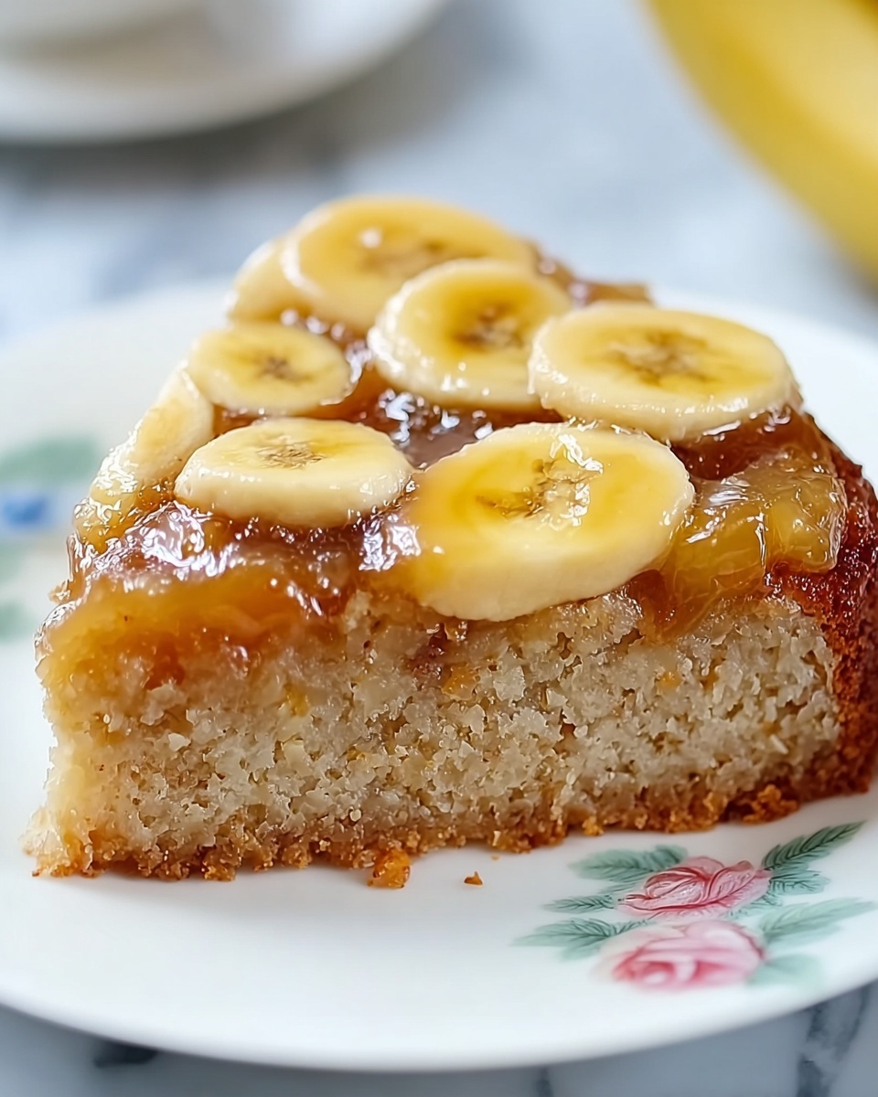 Banana Upside Down Cake Recipe - Recipe Image