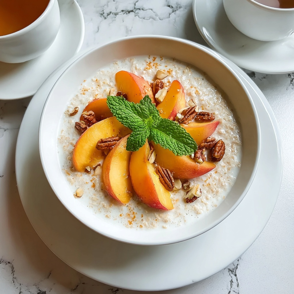 Peaches & Cream Oatmeal Recipe - Recipe Image