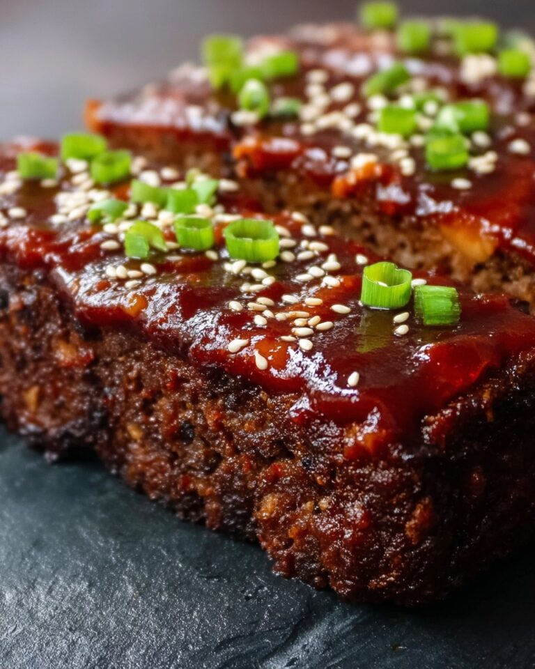 Sweet & Spicy Korean BBQ Meatloaf Recipe