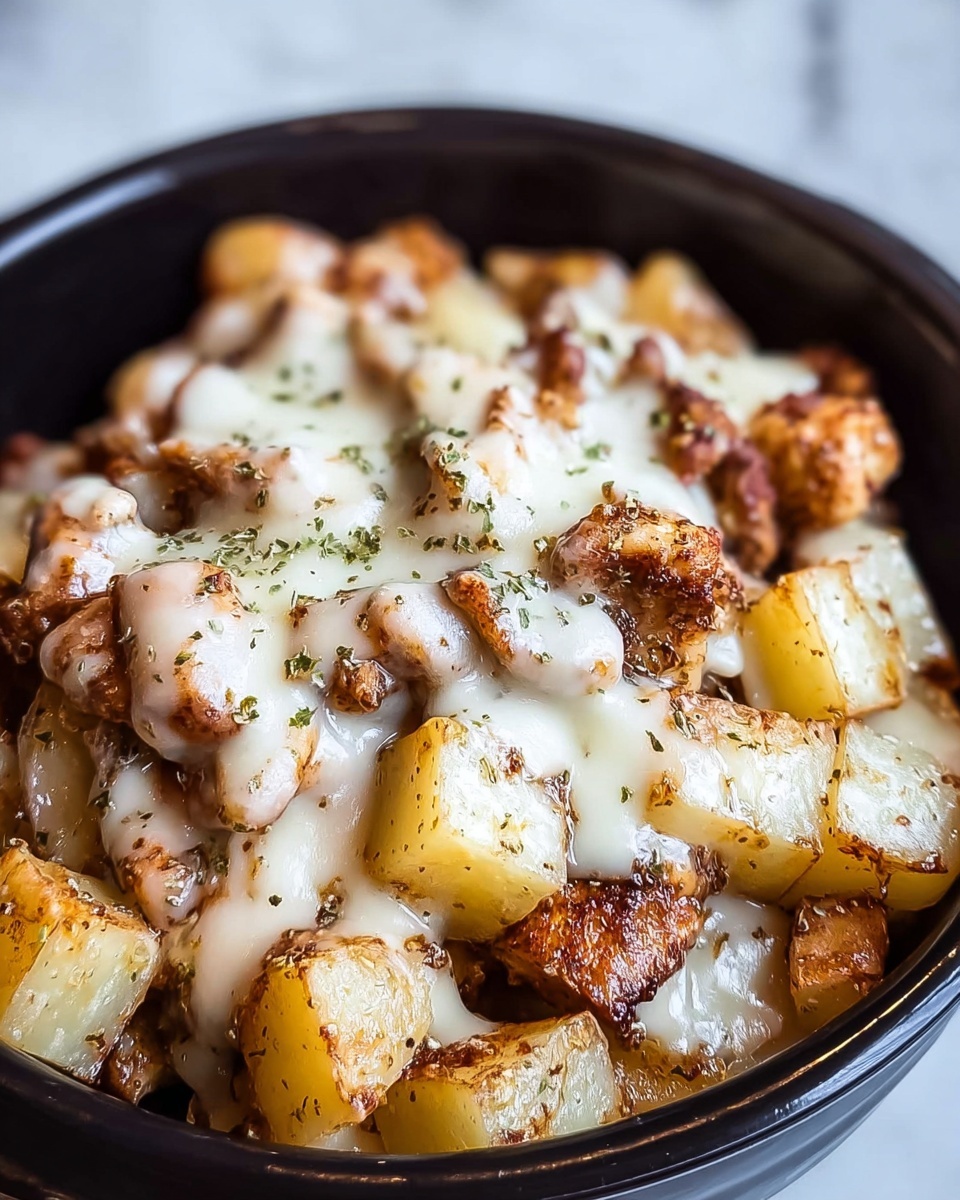 Slow Cooker Garlic Parmesan Chicken and Potatoes Recipe - Recipe Image