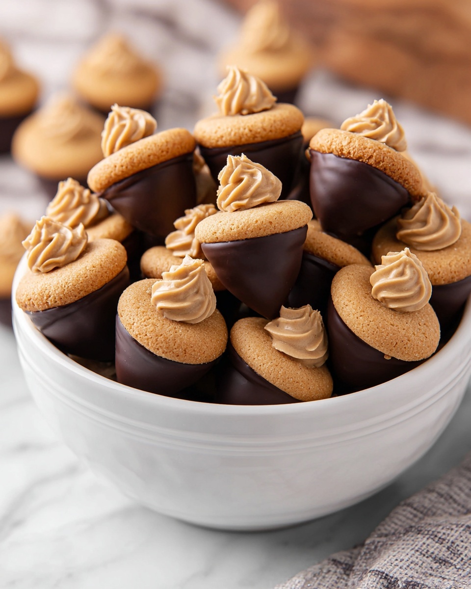 Easy Acorn Kiss Cookies Recipe - Recipe Image