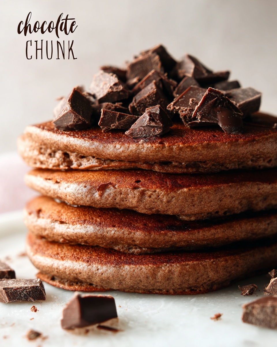 Double Chocolate Chunk Pancakes Recipe - Recipe Image