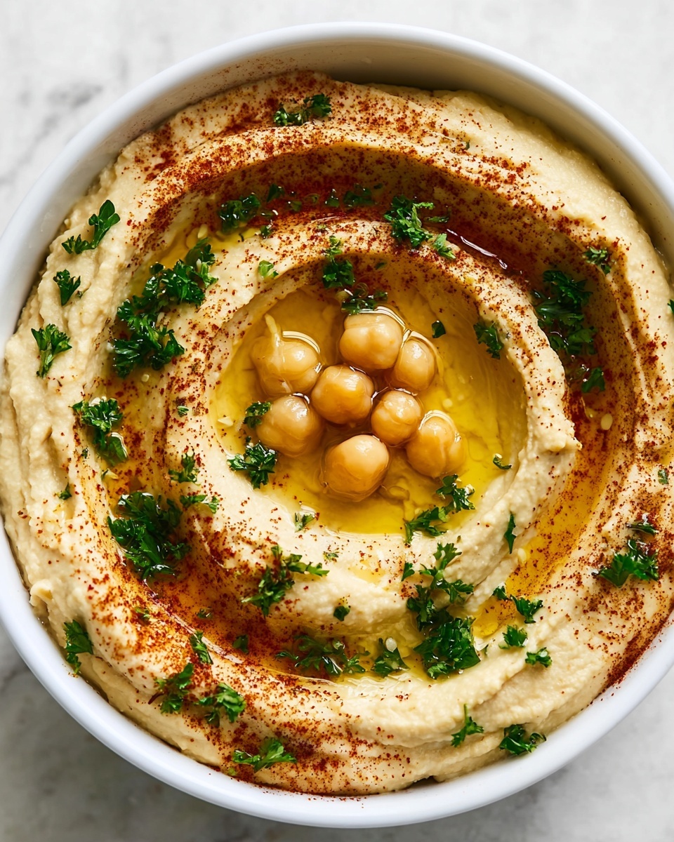 Easy Creamy Hummus Recipe - Recipe Image