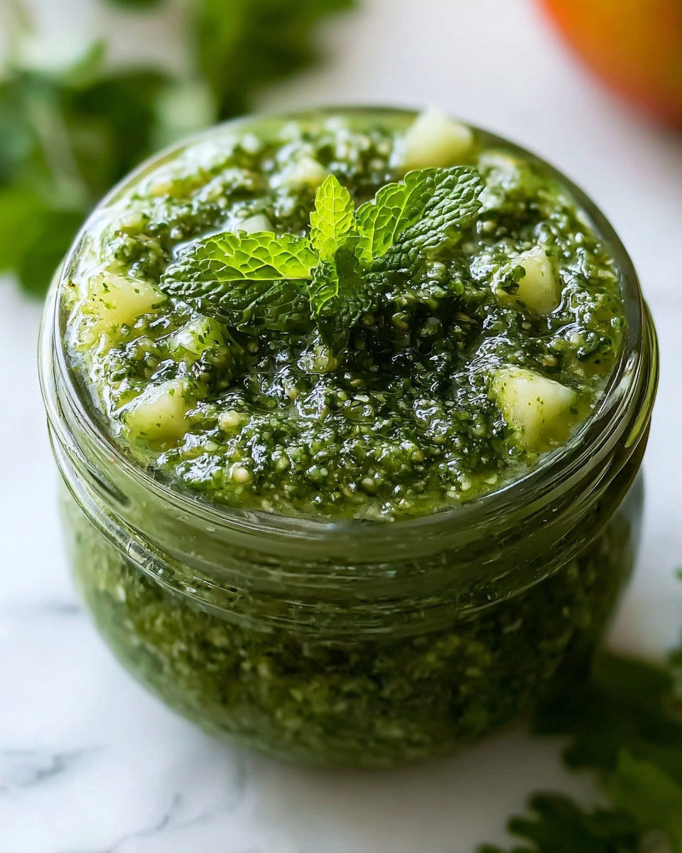 Easy Mint Apple Sauce From Scratch in a Jar Recipe - Recipe Image