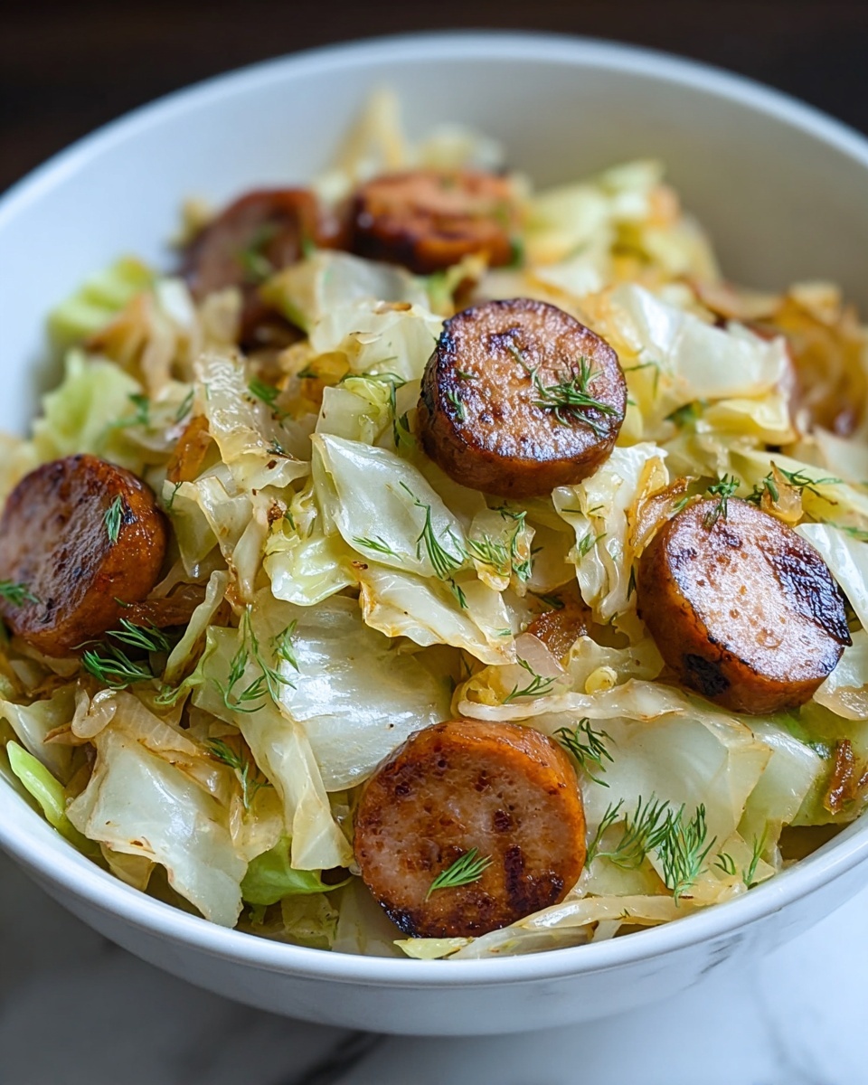 Fried Cabbage with Sausage Recipe - Recipe Image