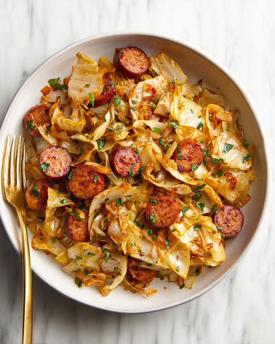 Sautéed Cabbage and Kielbasa Recipe - Recipe Image
