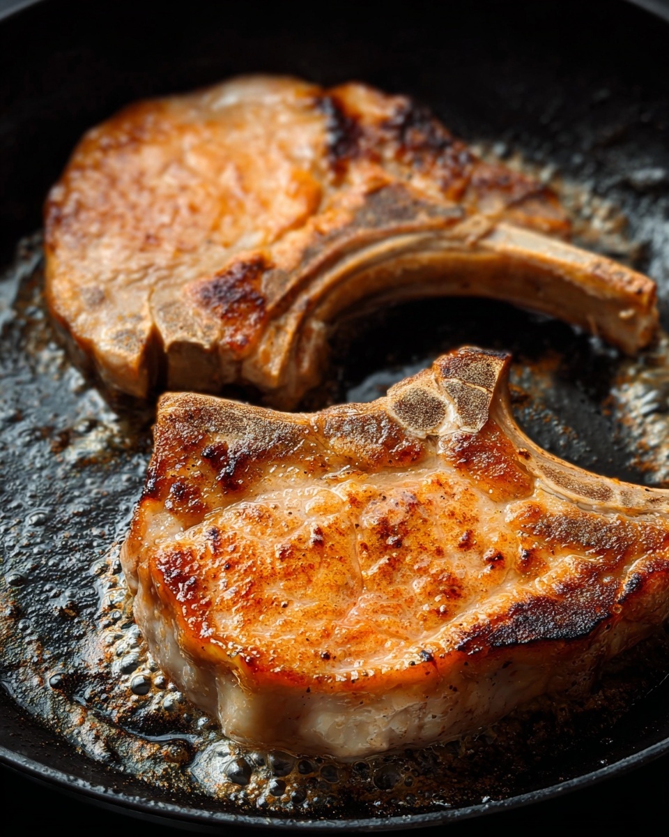 Easy Pan Seared Pork Chops Recipe - Recipe Image