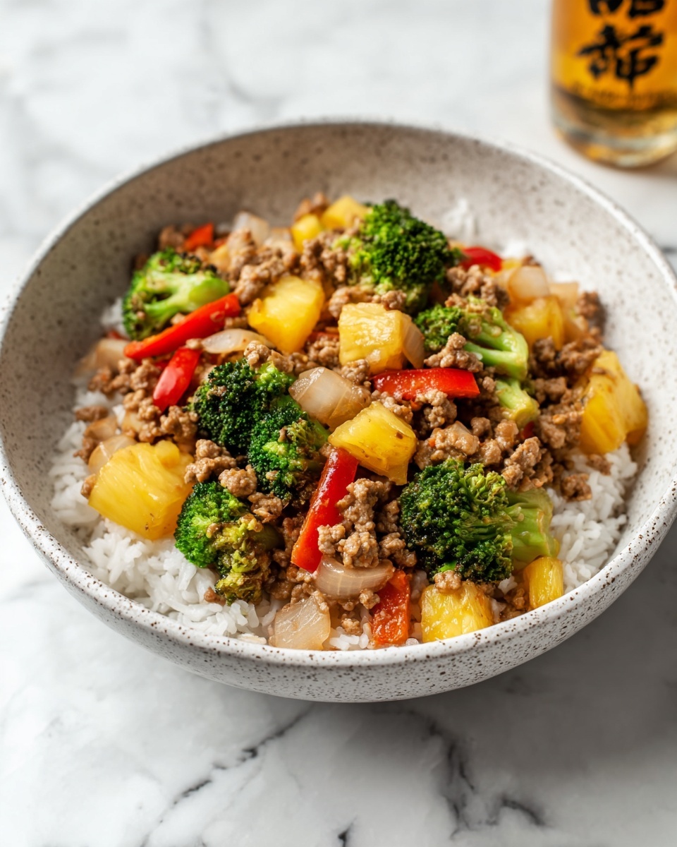 Pineapple Ground Pork Stir Fry Recipe - Recipe Image