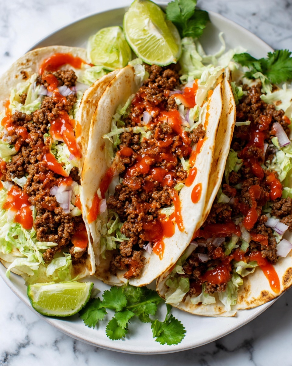 Super Easy Ground Beef Tacos Recipe - Recipe Image
