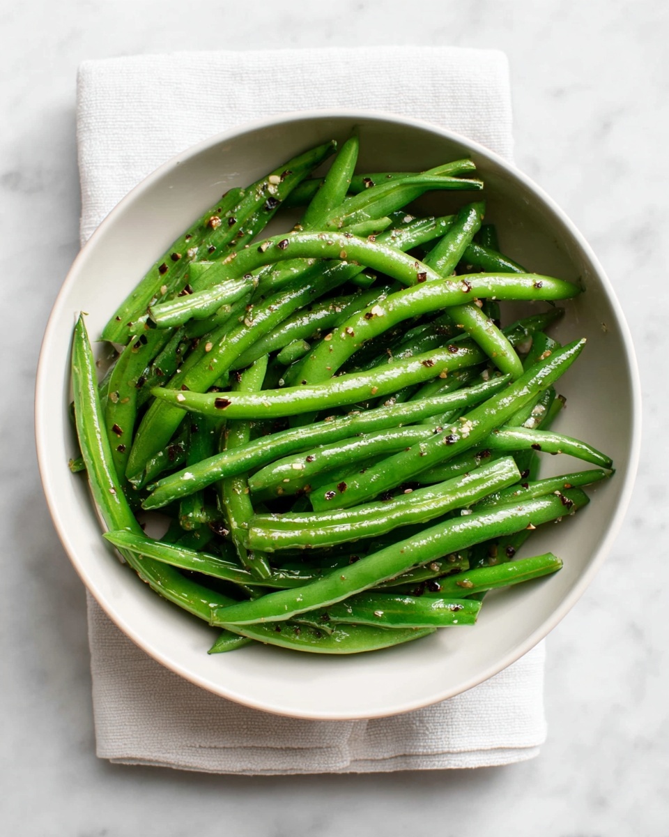 Chili Garlic Easy Green Beans Recipe - Recipe Image