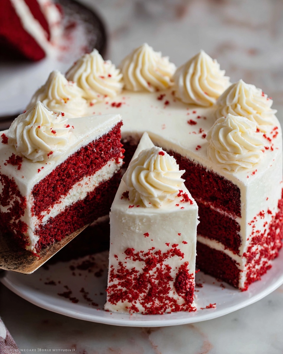 Red Velvet Cake with Cream Cheese Frosting Recipe - Recipe Image
