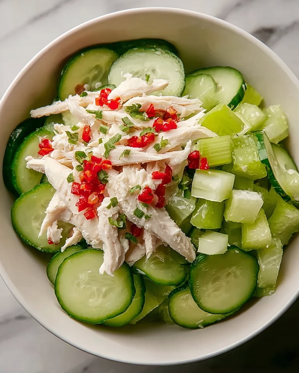 Cucumber Salad with Crab Meat Delight Recipe - Recipe Image