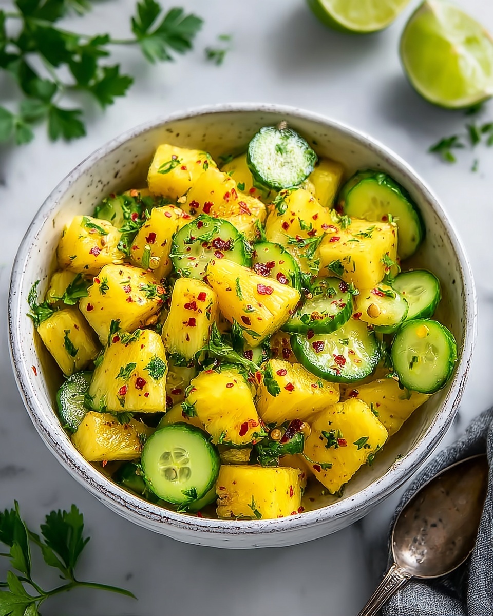 Grilled Thai Shrimp with Pineapple Cucumber Salad Recipe - Recipe Image