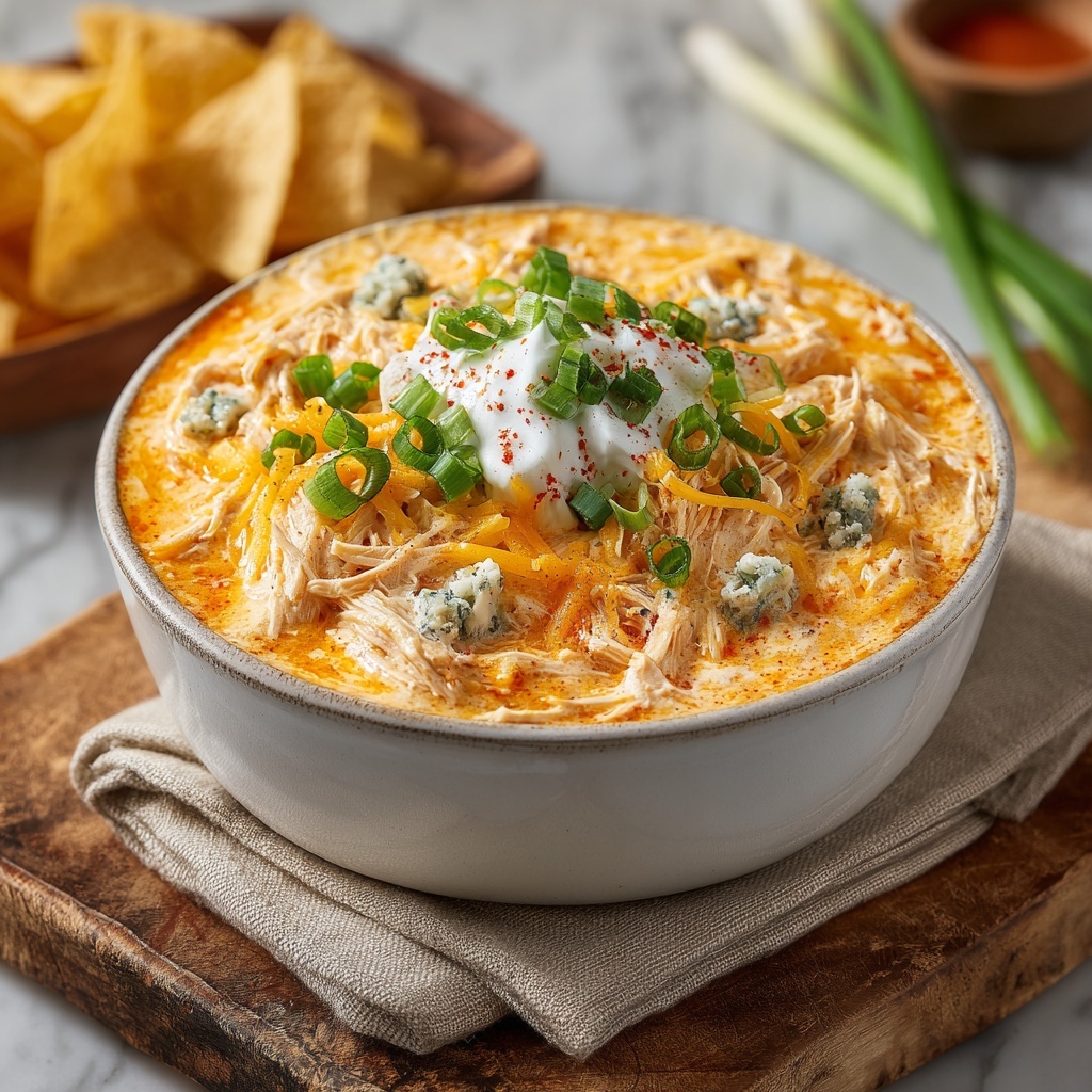 High-Protein Buffalo Chicken Dip : Creamy, Spicy & Macro-Friendly Recipe - Recipe Image