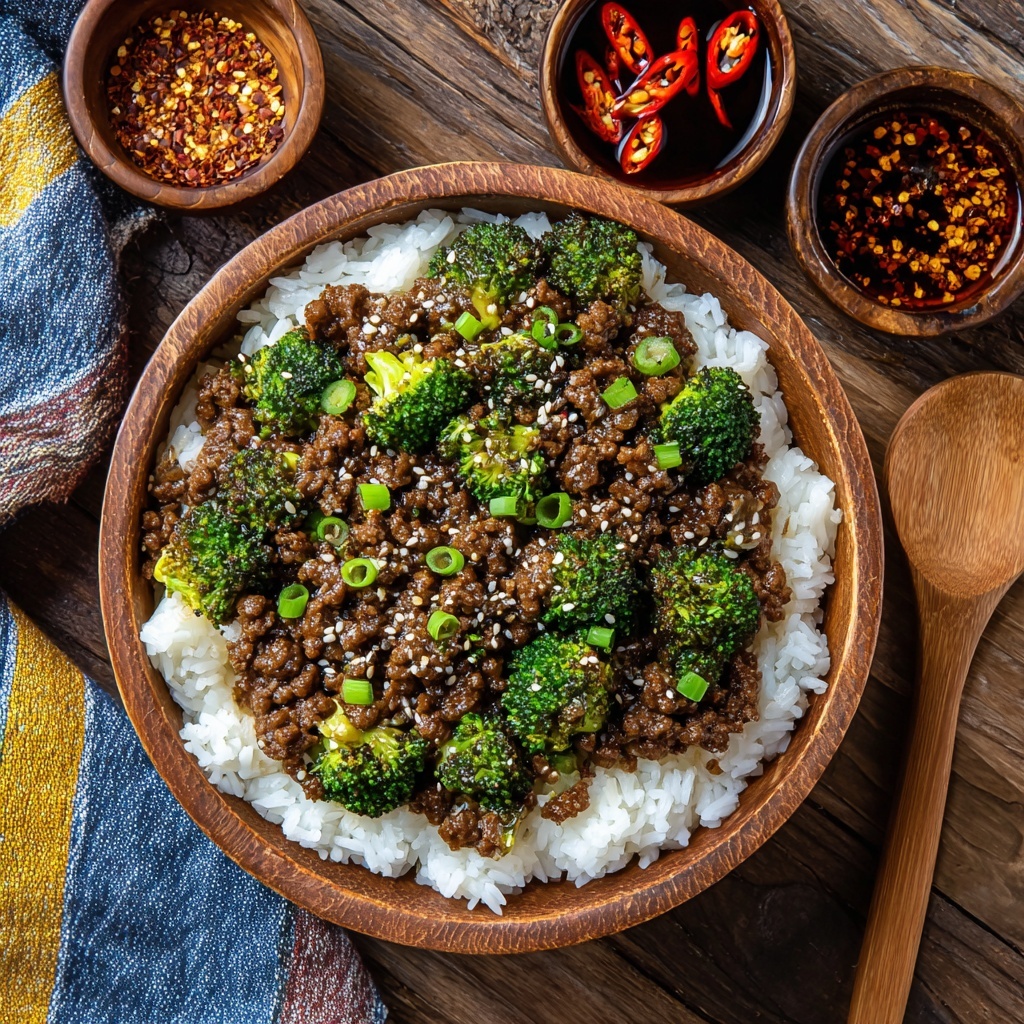Keto Beef & Broccoli Stir-Fry with Garlic-Ginger Sauce Over Shirataki Rice Recipe - Recipe Image