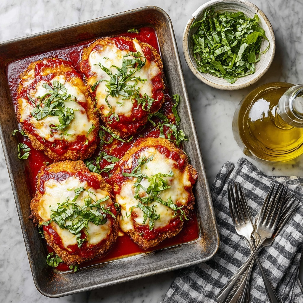 Easy Weeknight Chicken Parmesan: Crispy, Cheesy, Oven-Baked Recipe - Recipe Image