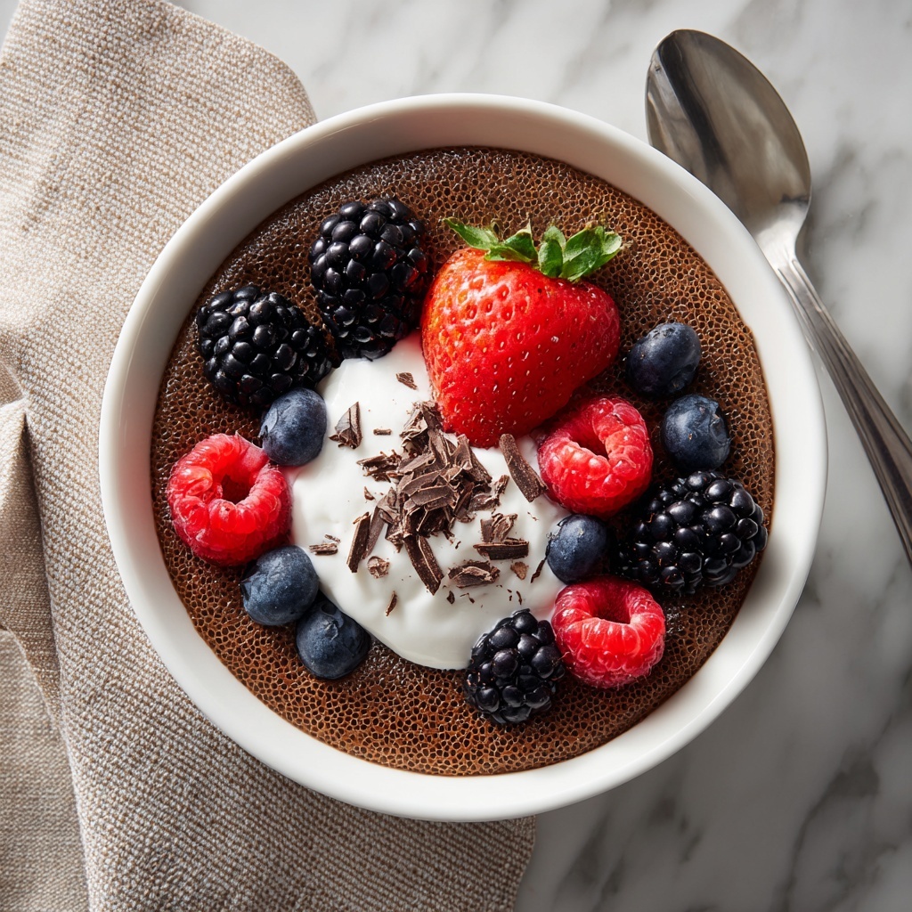 Creamy Chocolate Chia Pudding: Healthy Make-Ahead Treat Recipe - Recipe Image
