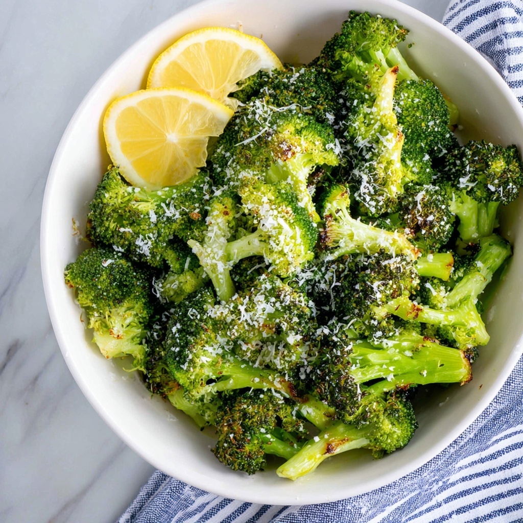 Air Fryer Broccoli with Parmesan and Lemon Recipe - Recipe Image