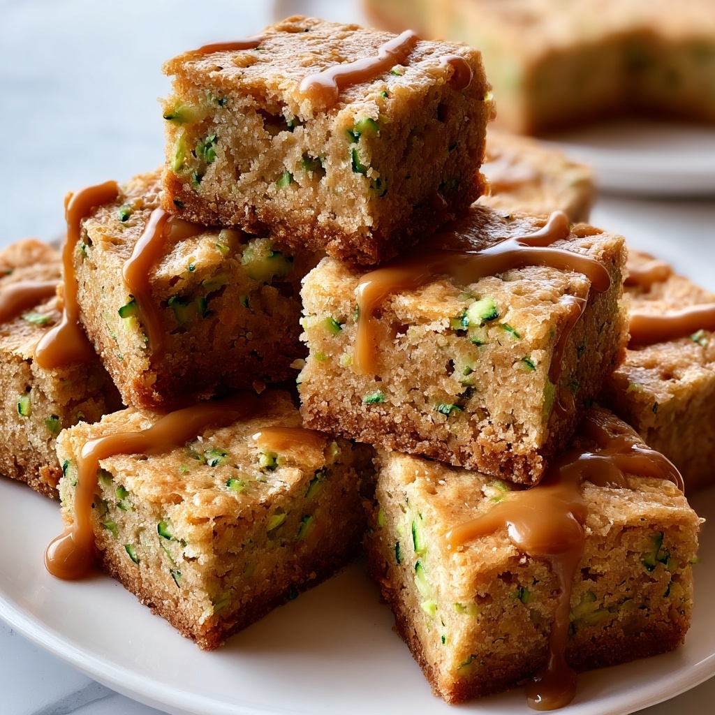 Chewy Butterscotch Zucchini Blondies Recipe - Recipe Image