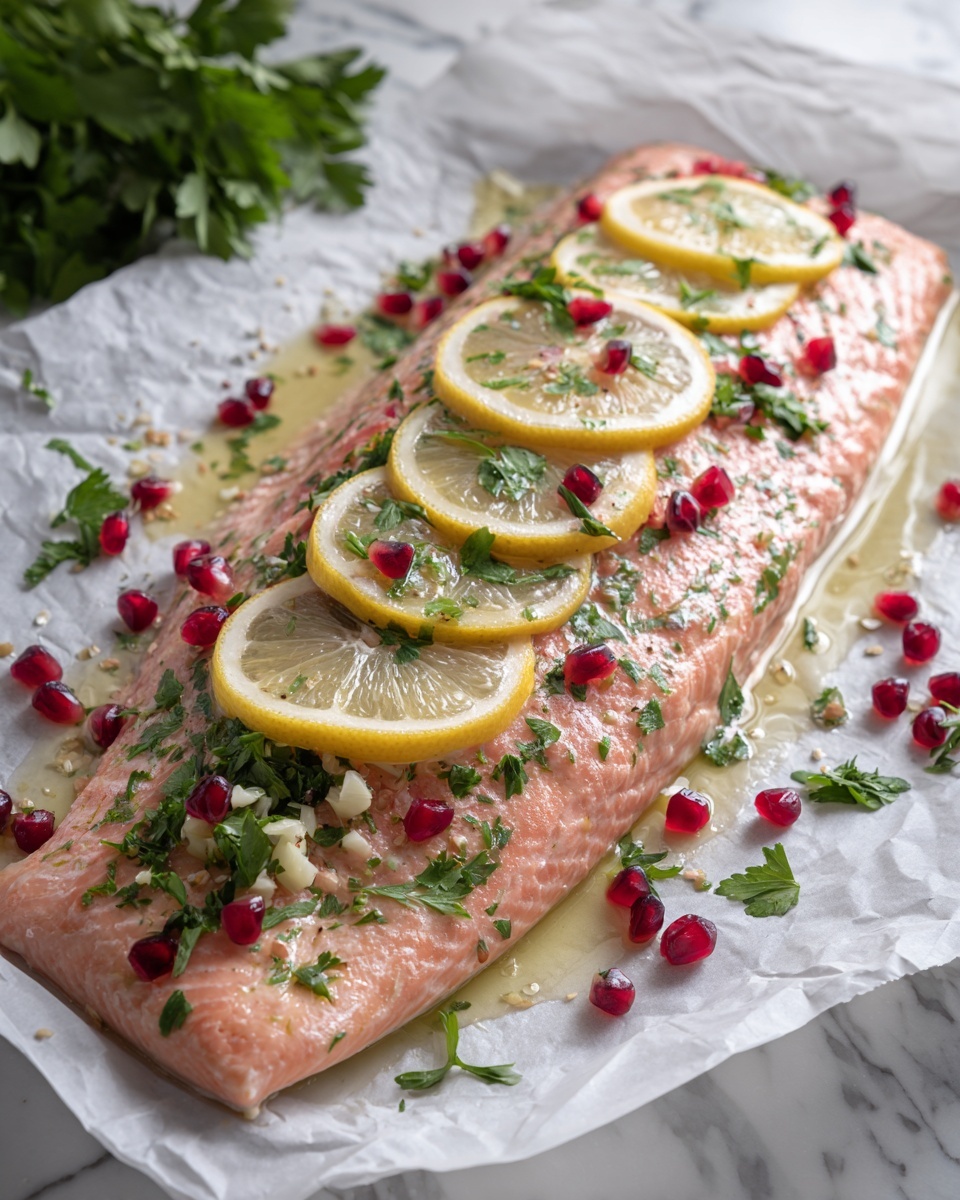 Christmas Baked Salmon Recipe - Recipe Image