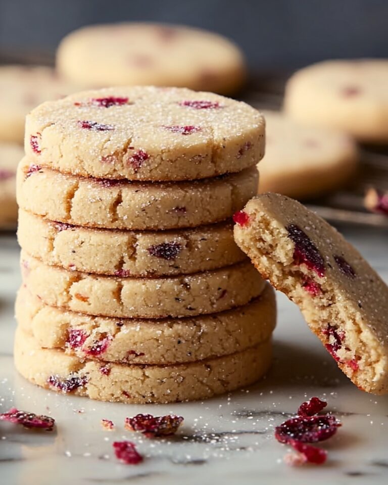 Cranberry Shortbread Cookies Recipe