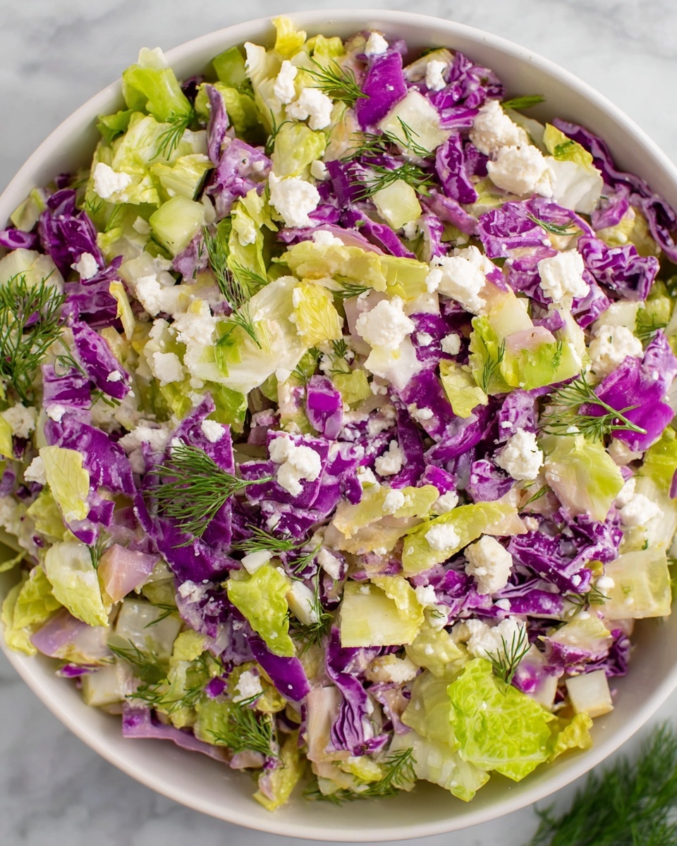 Dill Pickle Salad with Feta and Fresh Dill Recipe - Recipe Image