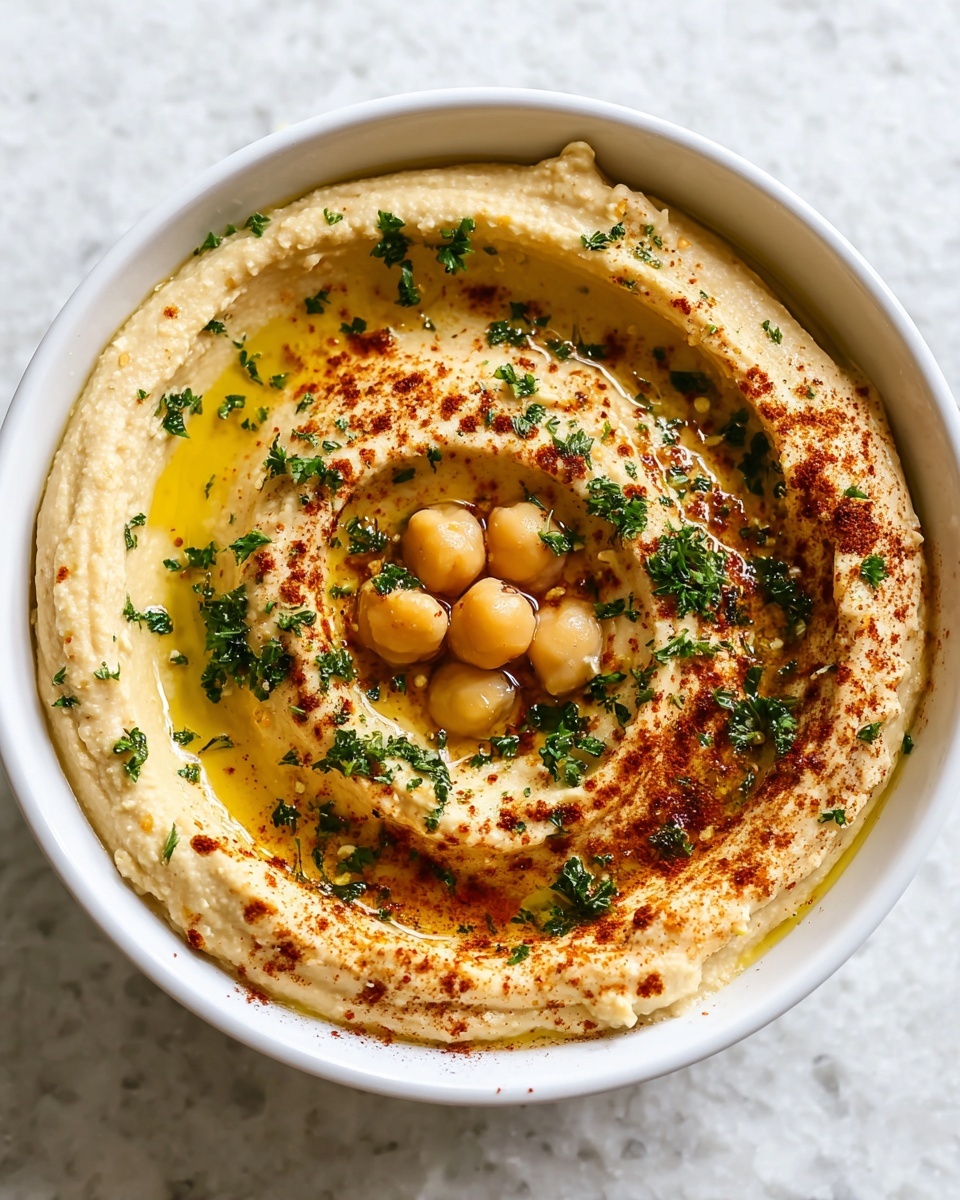 Easy Creamy Hummus Recipe - Recipe Image