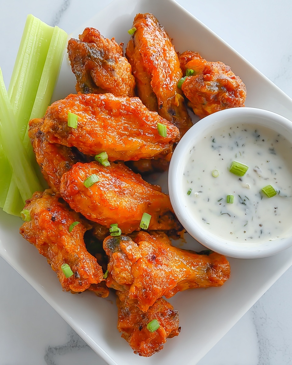 Crispy Homemade Buffalo Wings Recipe - Recipe Image