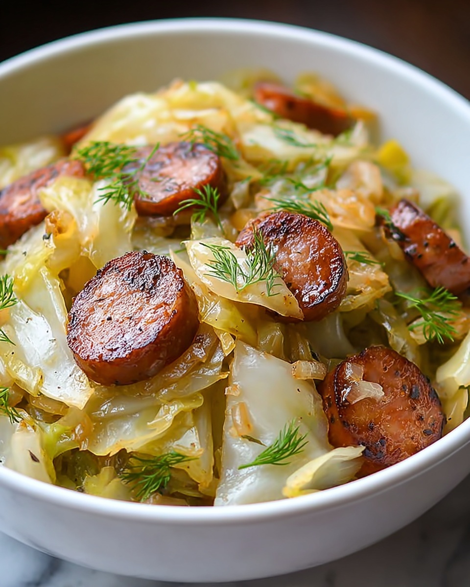 Fried Cabbage with Sausage Recipe - Recipe Image
