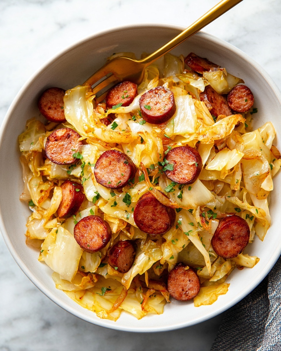 Sautéed Cabbage and Kielbasa Recipe - Recipe Image